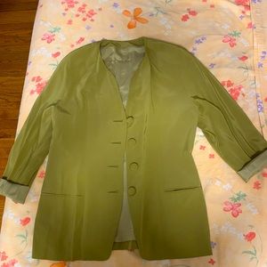Silk vintage blazer